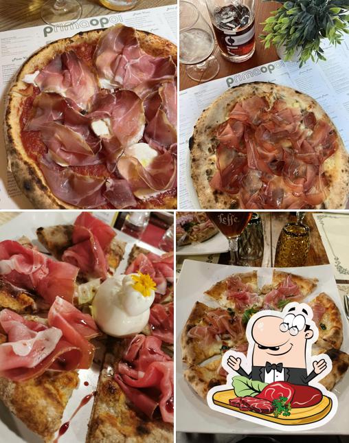 Piatti di carne vengono proposti a Prima O Poi