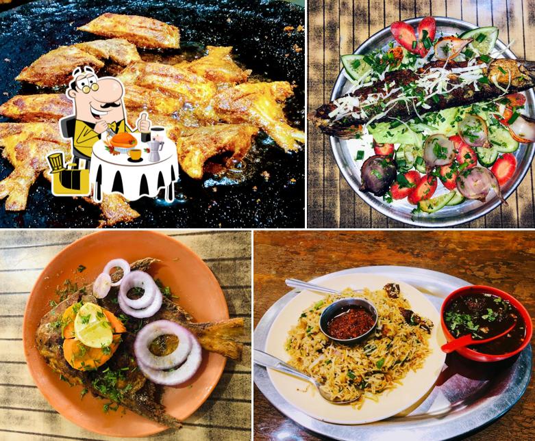 Food at Prasanna Restaurant kihim beach