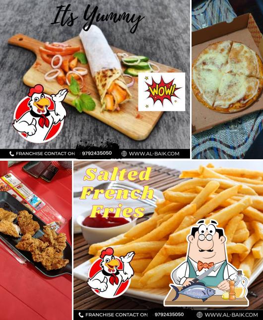 Grilled salmon at Al-Baik