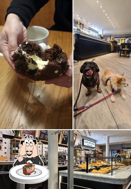 Torta al cioccolato al Caffè Spettacolo Metroshop Baden