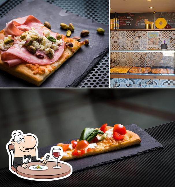 Pizzeria del Portico si caratterizza per la cibo e interni