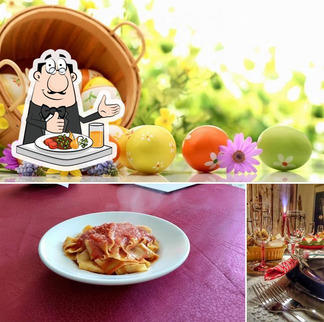 La cibo e interni del ristorante