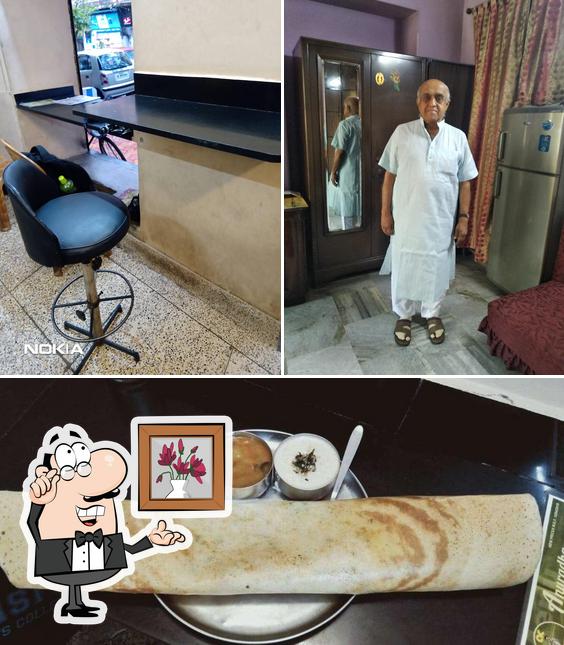 This is the photo displaying interior and food at Anuradha Cafe