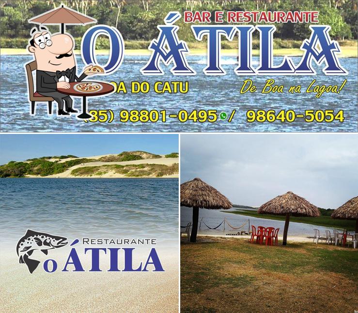 O exterior do Restaurante O Átila