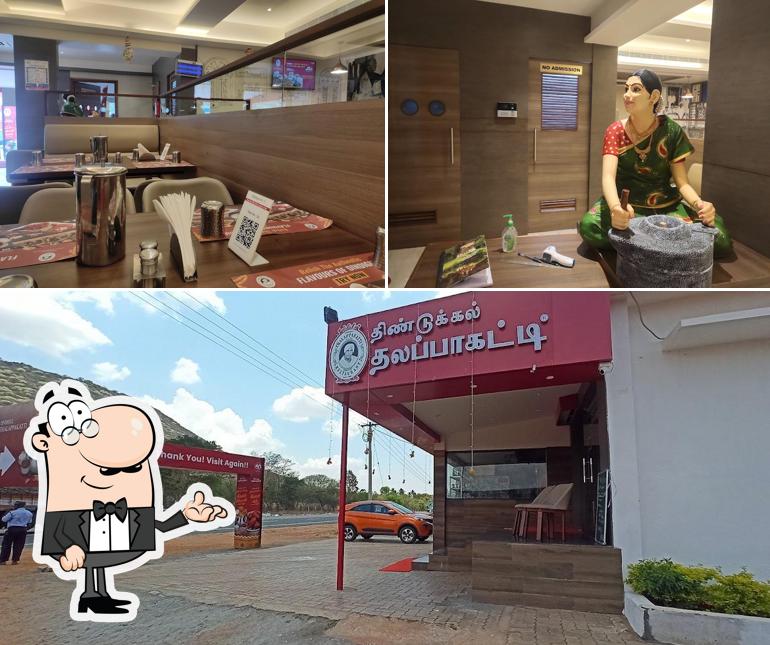 The picture of interior and exterior at Dindigul Thalappakatti Restaurant