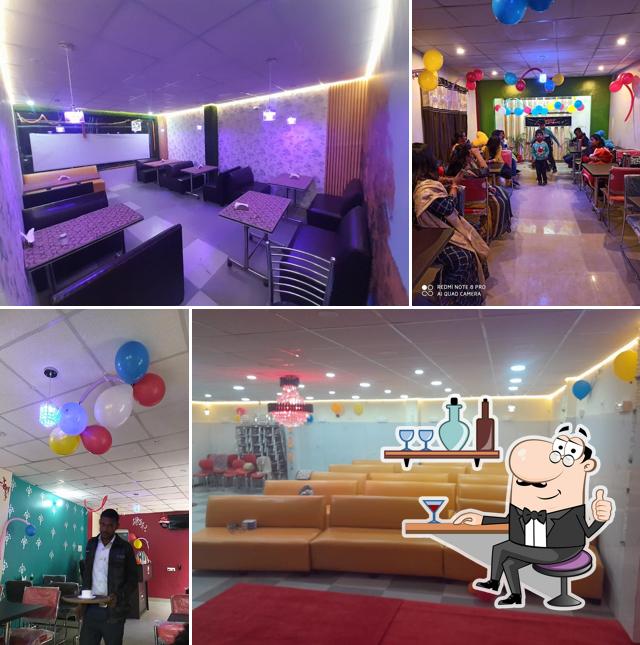 The interior of Honey Hotel