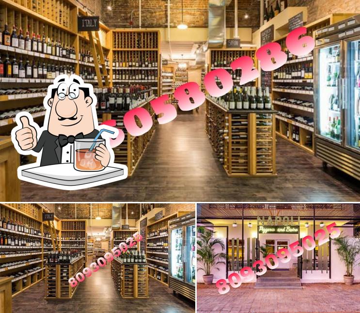 Take a look at the picture depicting drink and exterior at Wine Store