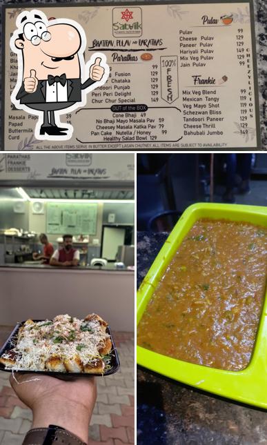 Look at this pic of Satvik - Bhajipav, Pulav & Parathas