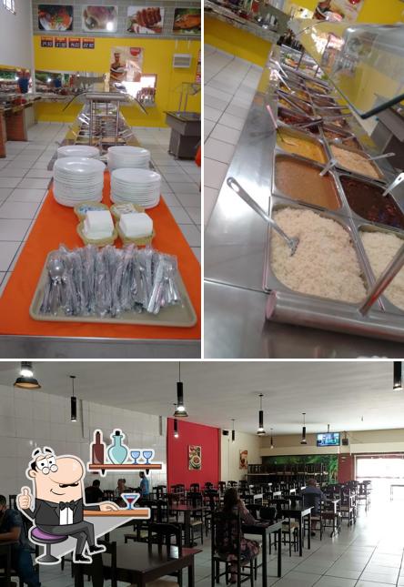 O interior do Restaurante Delícias Cuiabanas