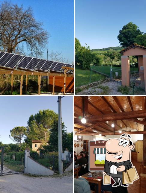 Puoi goderti l'aria fresca da seduto all'esterno di Al Vecchio Rotone