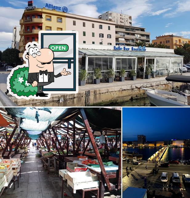 Curiosa tra l'area esterna di Fast Food Branimir