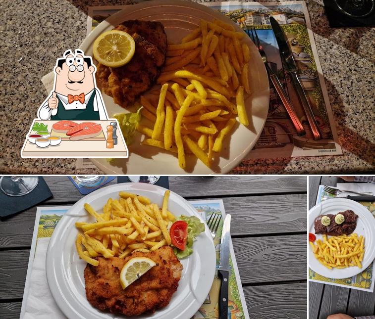 Fish and chips al Hinterhof Café & Bar (Hiho)