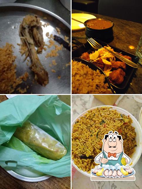 Get seafood at Rasikas Restaurant