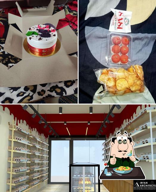 This is the photo displaying food and interior at Sasi Sweets & Bakery