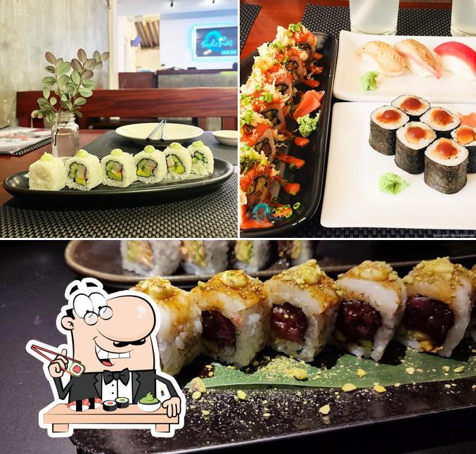 Scegli le diverse opzioni di sushi
