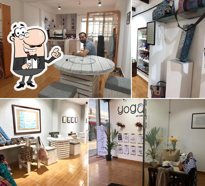 The interior of Yoga Art Cafe