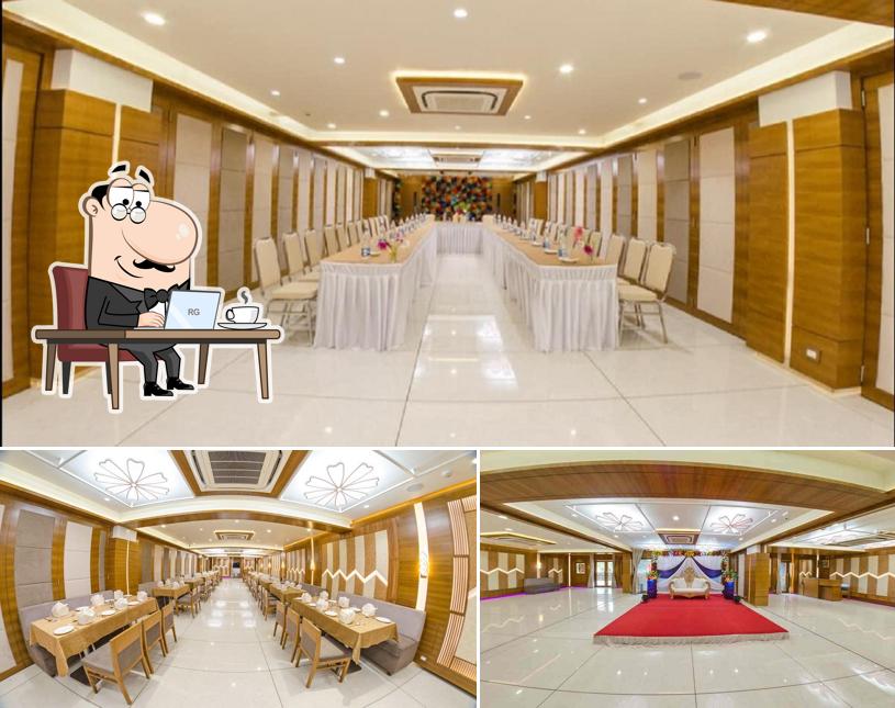 The interior of Ashray The Restaurant and Banquet