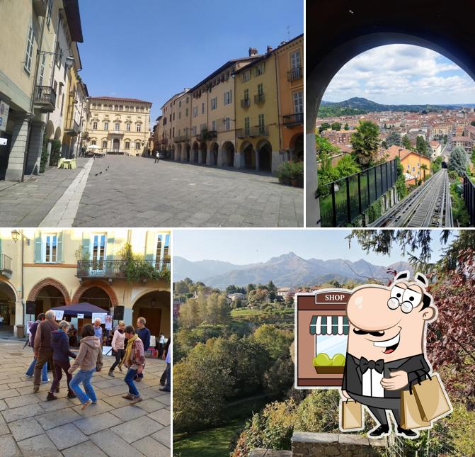Curiosa tra la parte esterna di Cremeria del Piazzo