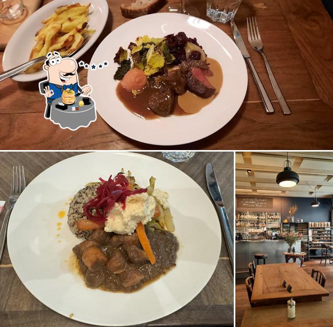 La immagine di cibo e interni da Jazzkantine zum Graben