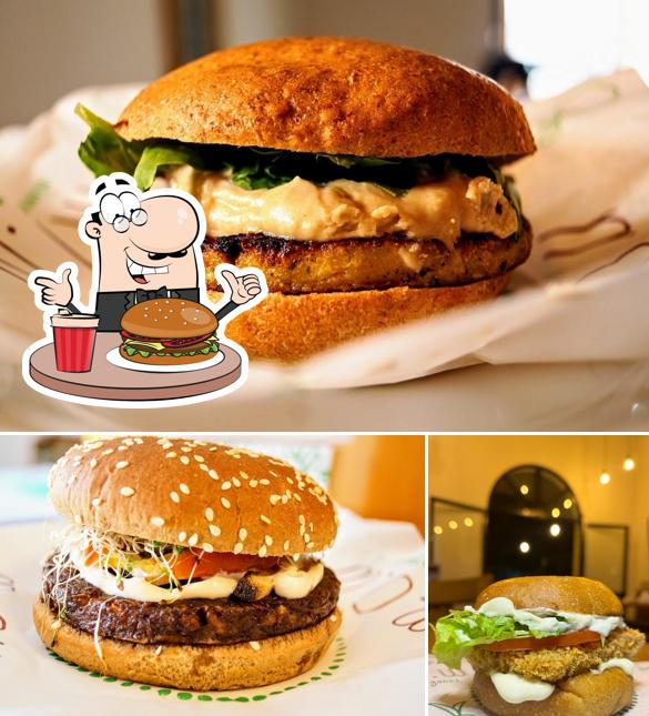 Os hambúrgueres do Mow Culinária Vegana irão satisfazer diferentes gostos