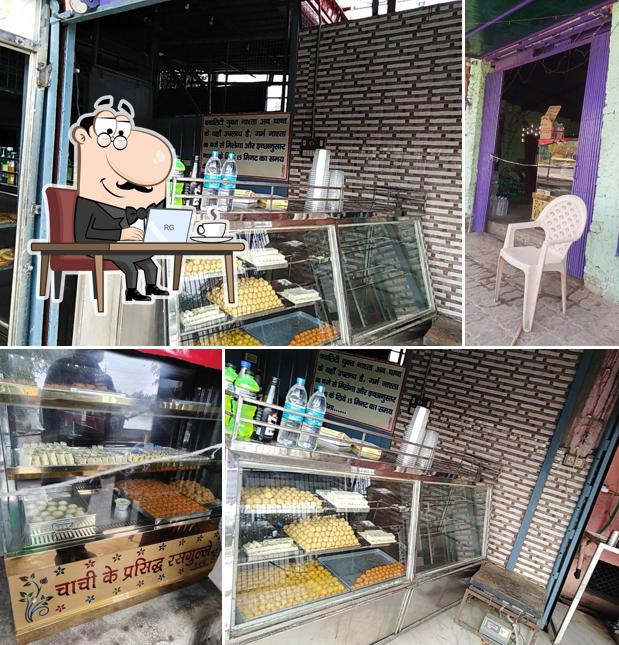 The interior of Chachi Ke Rasgulla