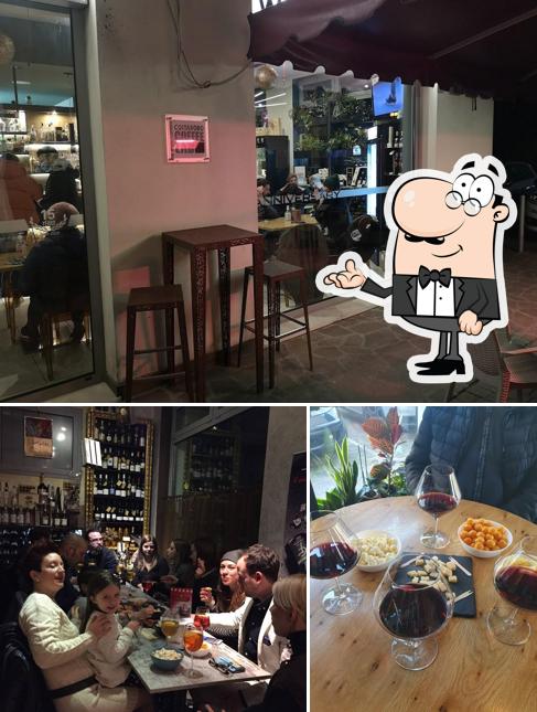 Gli interni di Glamour Wine Cafè