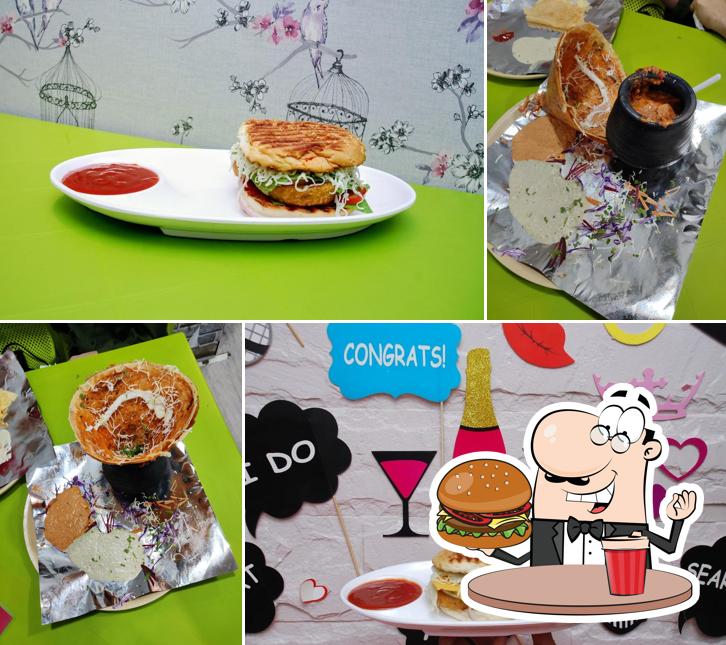 Get a burger at Mr & Mrs foodies