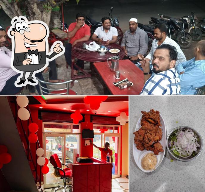 This is the photo displaying interior and food at TFC -Taimoor Food Court