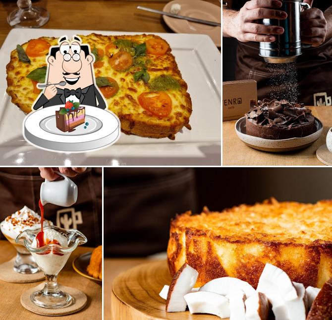 Bolo de chocolate em Tenro Café Américas