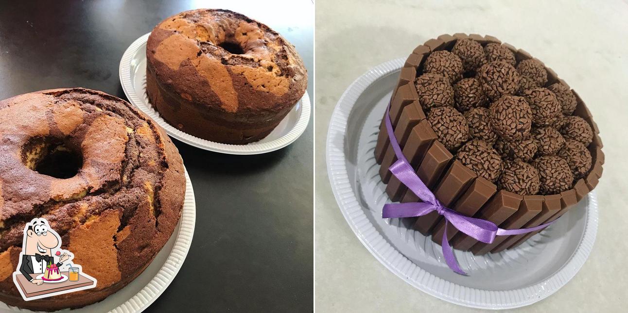 Bombocado serve uma escolha de pratos doces
