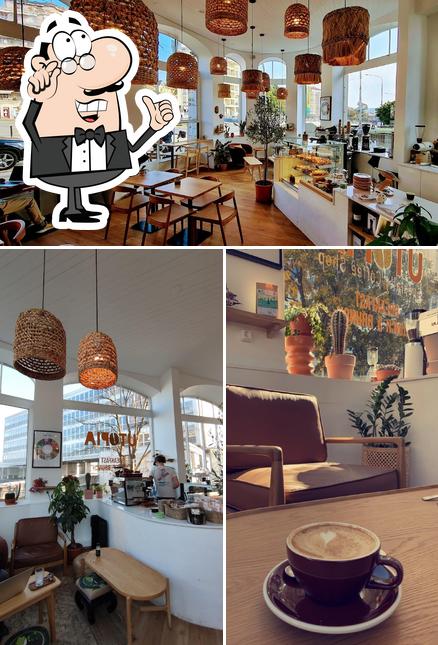 Gli interni di Utopia coffee (St-Jean)