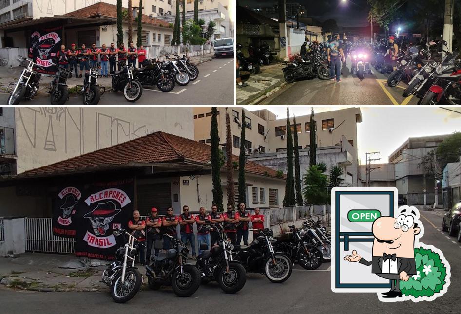 Você pode espairecer no na área externa do Club House Alcapones MC