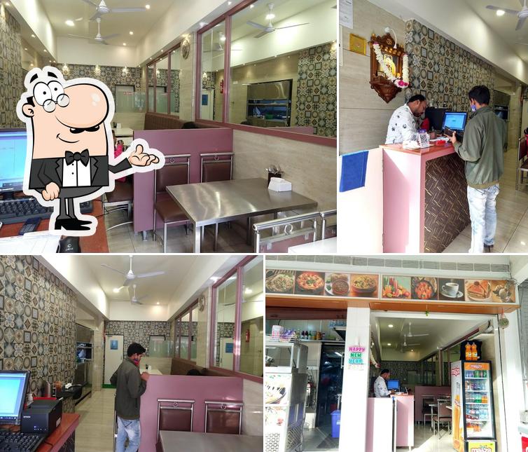 The interior of Krishna Pure Veg