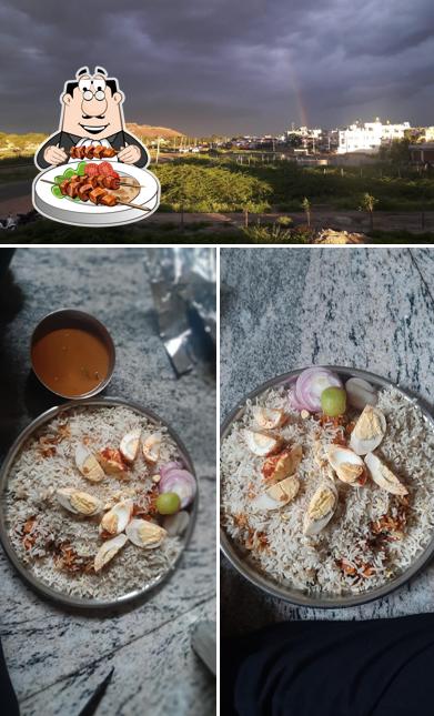 The image of food and exterior at Peacock Bar and Restaurant