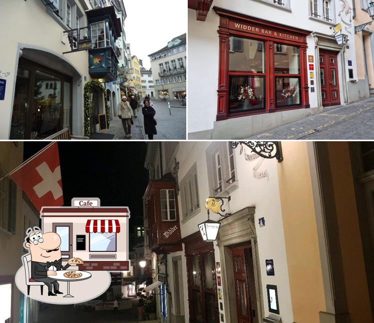 Puoi goderti l'aria fresca da seduto all'esterno di Widder Restaurant