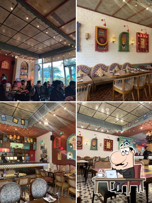The interior of Dhaba Estd 1986 Delhi, Noida 62