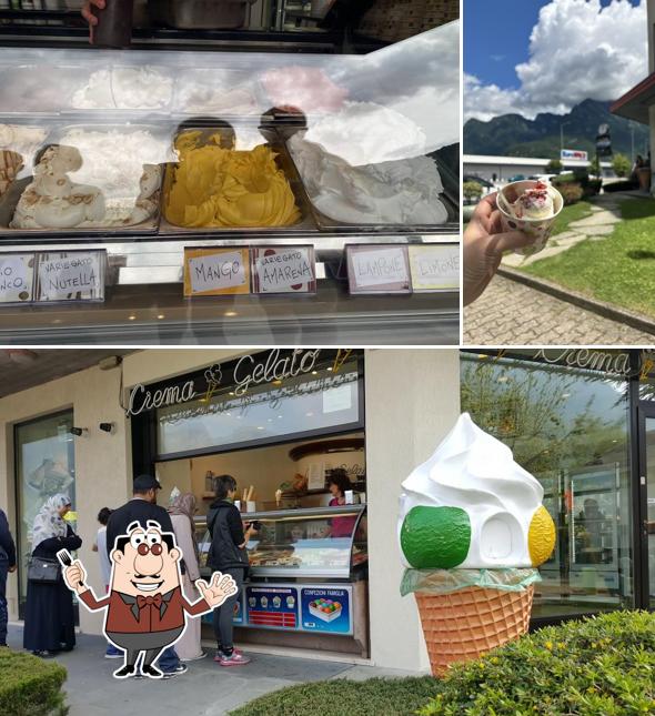 Gelato al Gelateria Crema Gelato