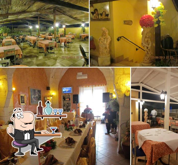 La immagine di interni e tavolo da pranzo da San Leonardo