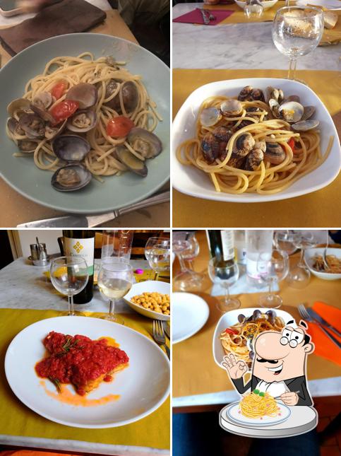 Spaghetti alla carbonara al Trattoria L'antica Venezia