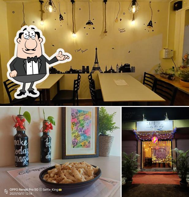 Take a seat at one of the tables at CAFÉ BY THE WAY