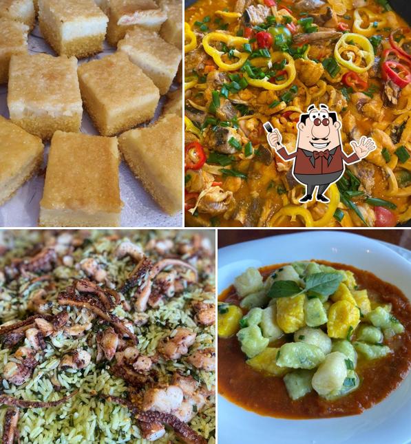 Comida em Deck buffet