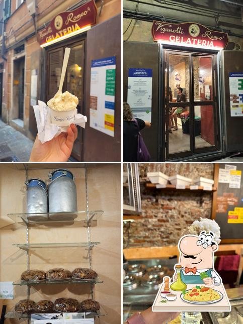 Platti al Gelateria Romeo Viganotti