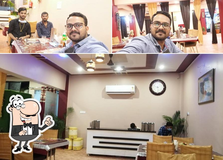 Take a seat at one of the tables at Gunjan food valley