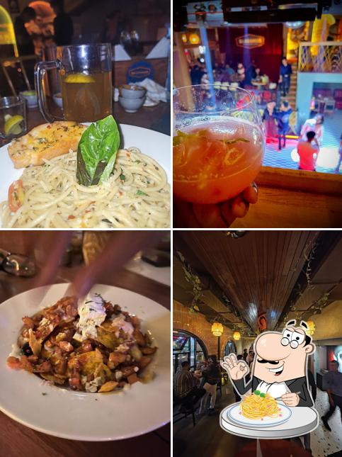 Spaghetti carbonara at BAADSHAH - Casual Dining & Cocktail Bar