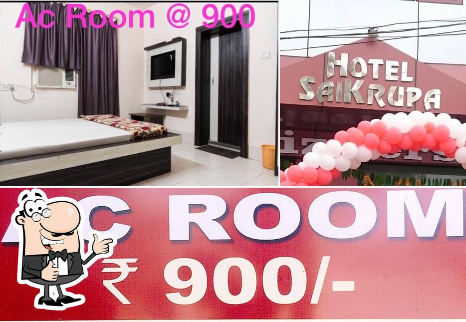 Look at the pic of Hotel Sai krupa