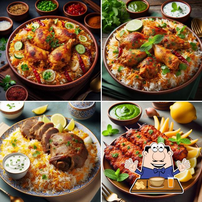 Food at Lucknowi Biryani and Kabaab Hub