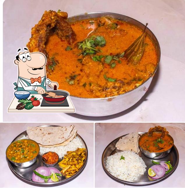 Chicken curry at Mithila Bhojan Gruh