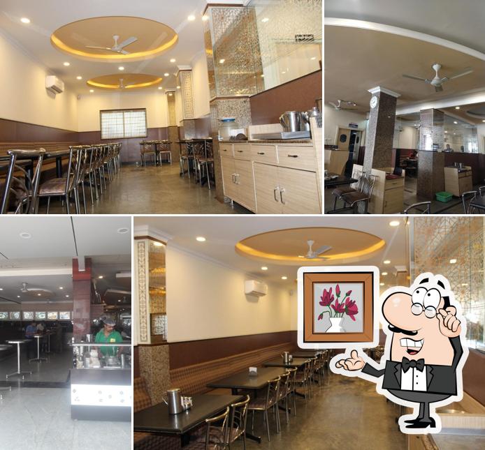 The interior of Sitara Veg Restaurant
