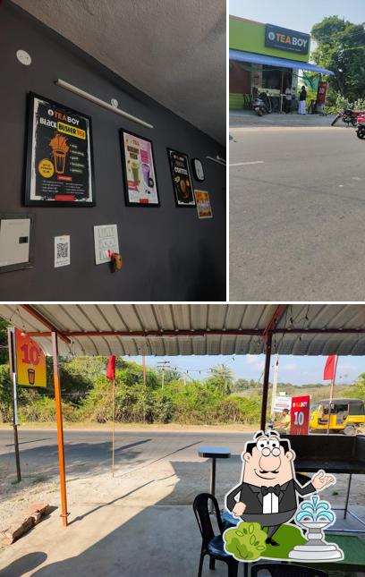 Check out the picture displaying exterior and interior at Tea boy