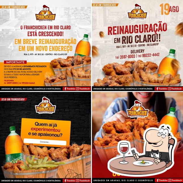 Platos en Franchicken Rio Claro